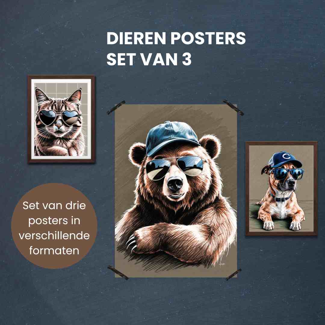 Dieren Posters voor de kinderkamer