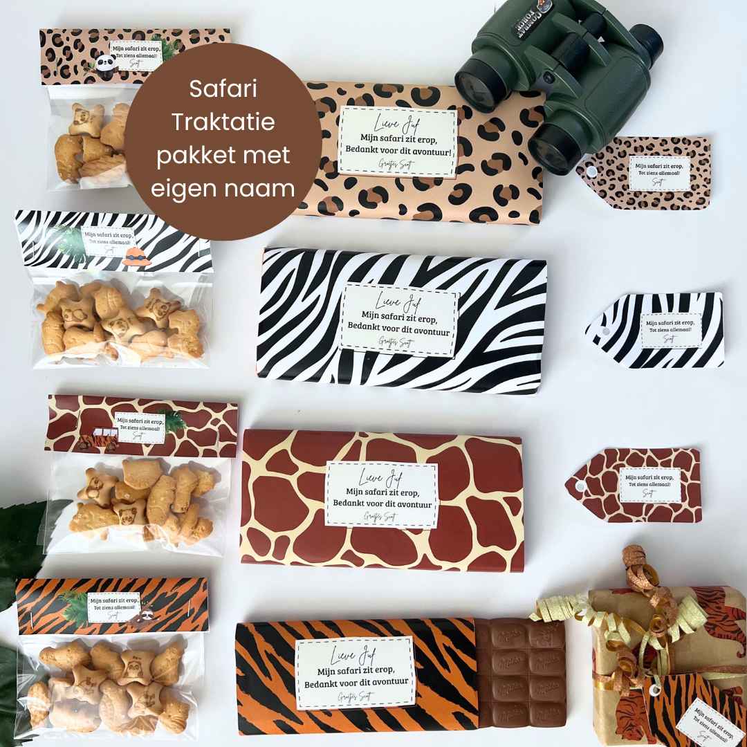 Safari traktatie set