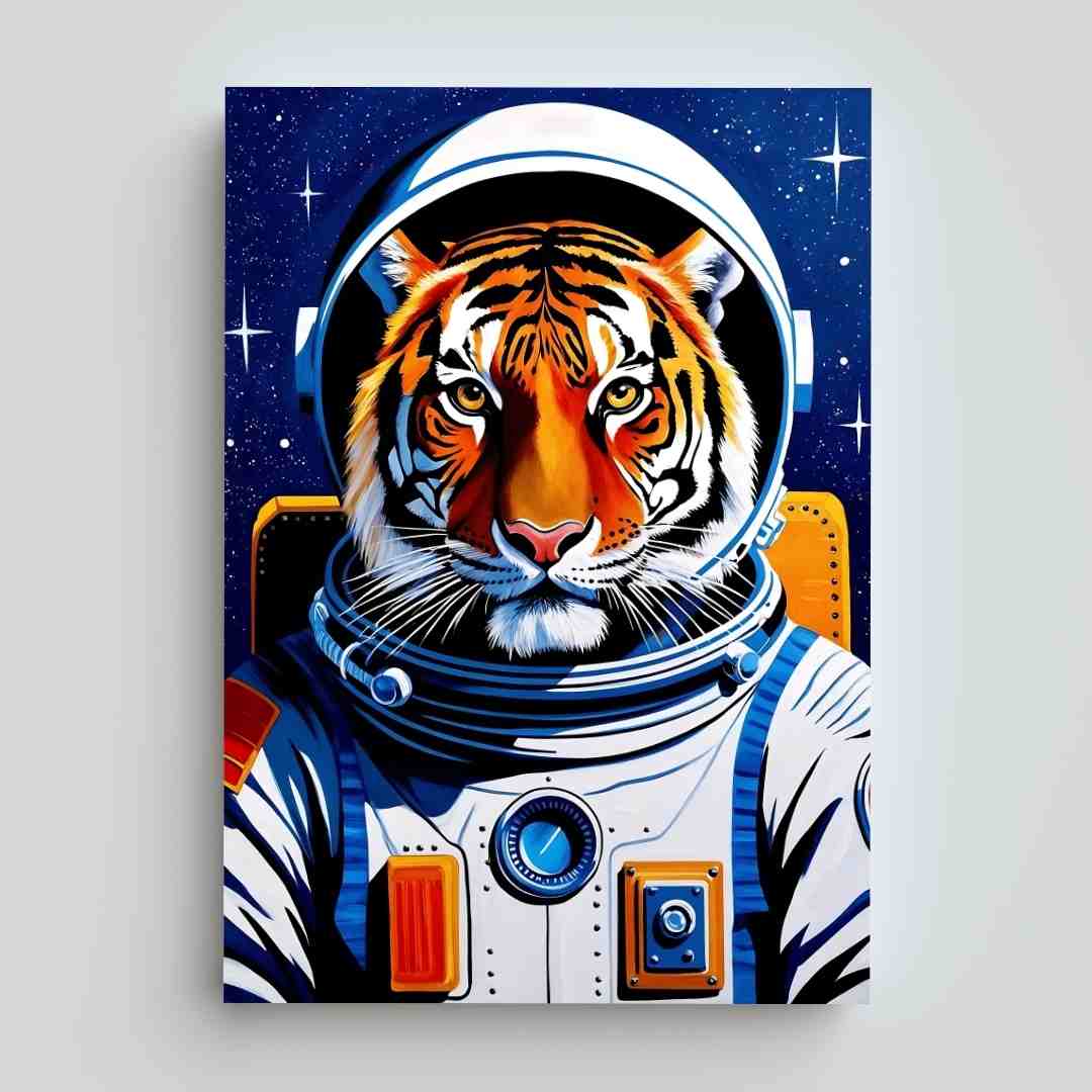 Tijgronaut Digitale Poster