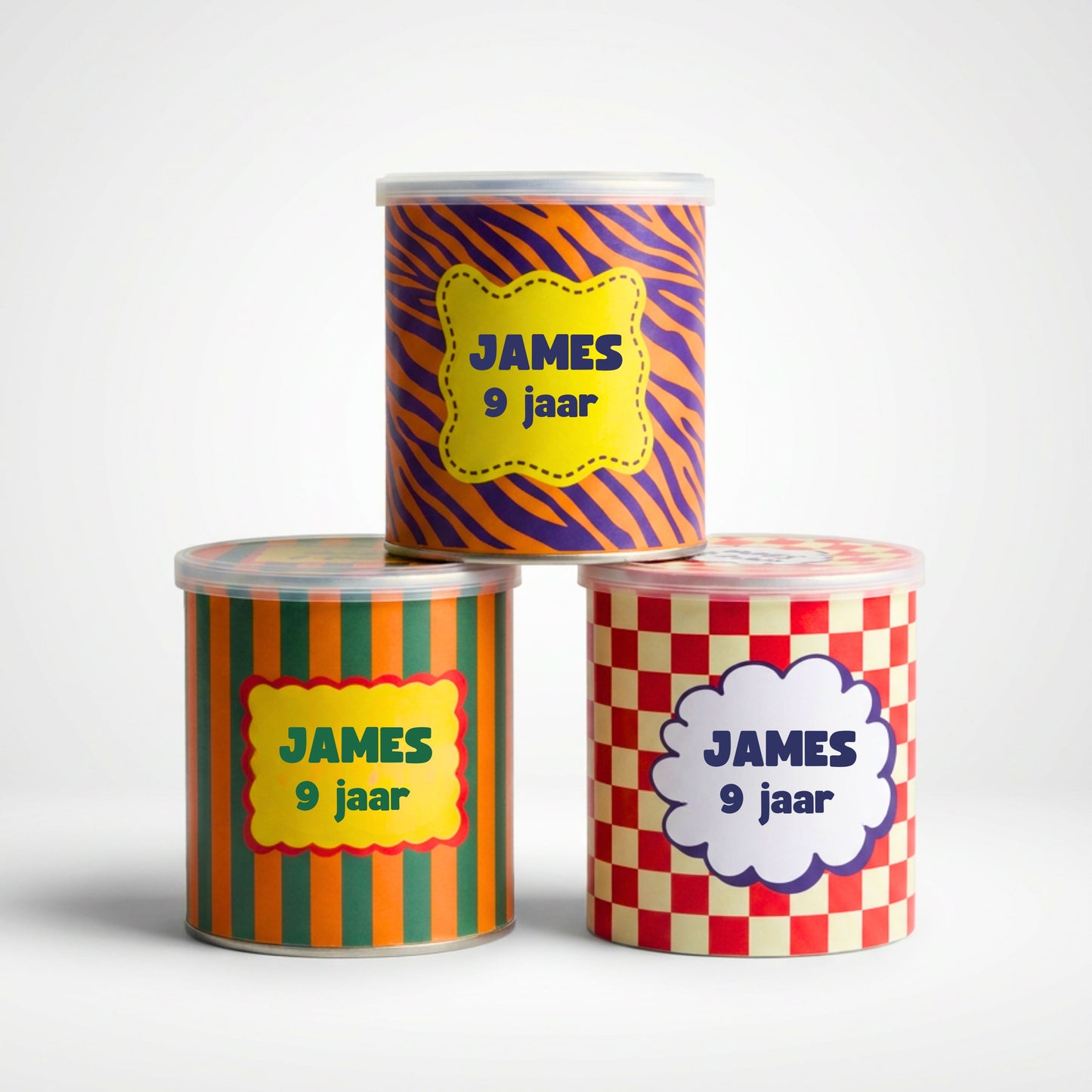 Chipsbus wikkels jongens | Personaliseerbaar | 3 ontwerpen