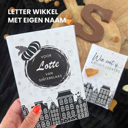 Chocolade letter wikkel Sinterklaas