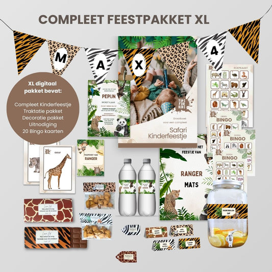 Compleet safari dieren feestje organiseren