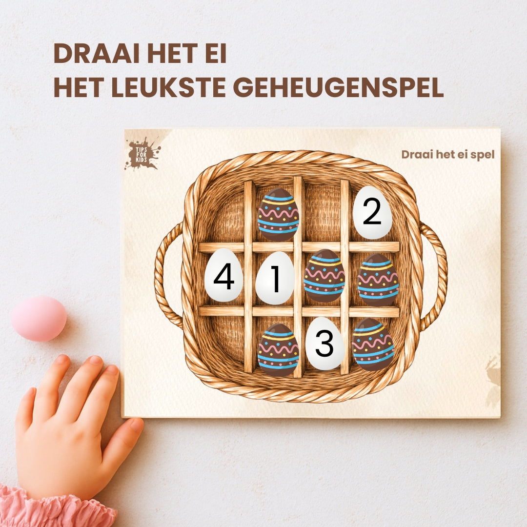 Leuk paas spel geheugenspel voor kinderen