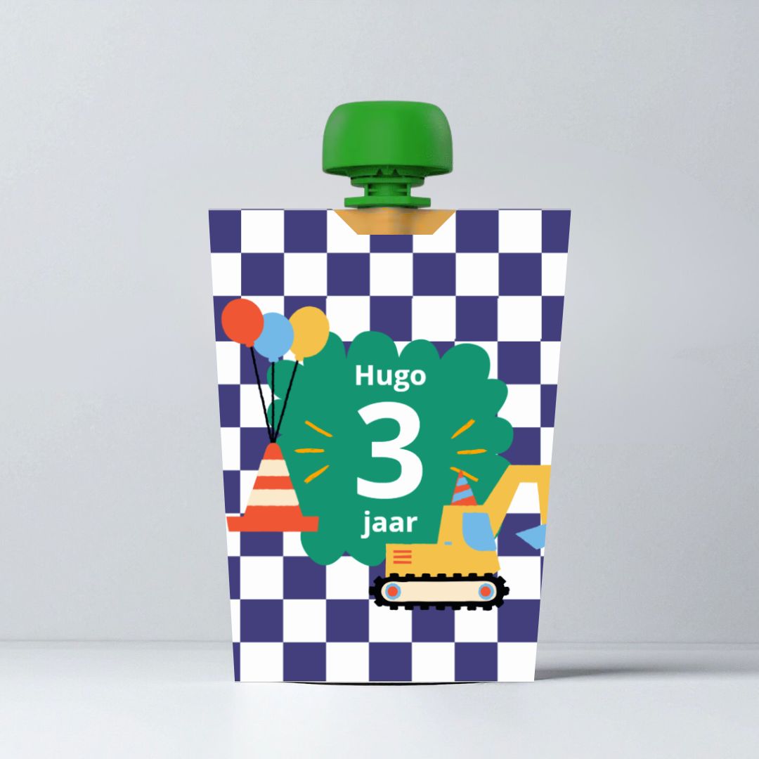 Knijpfruit wikkel traktatie jongen voertuigen