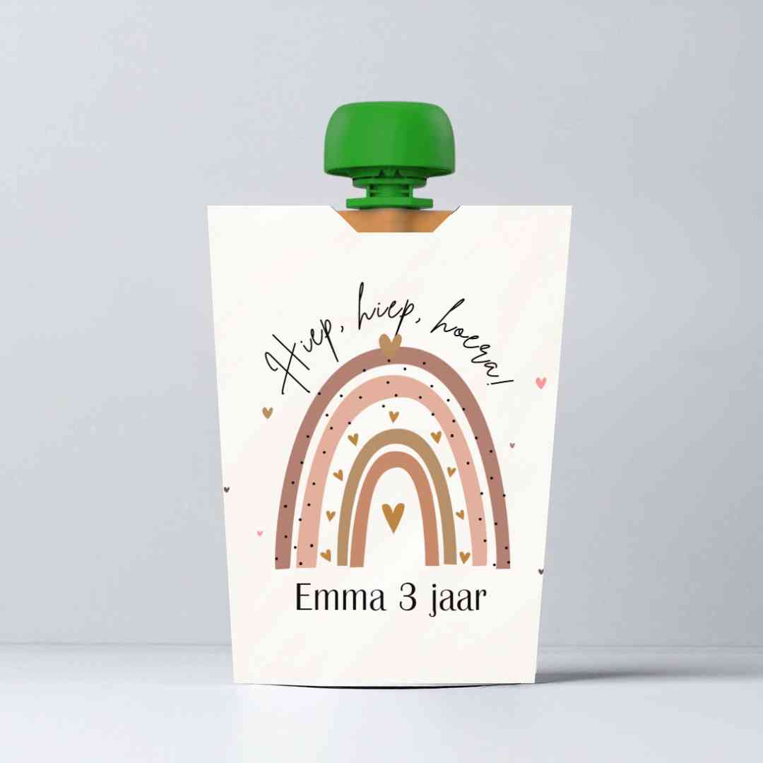 Knijpfruit wikkel | Rainbow | personaliseerbaar