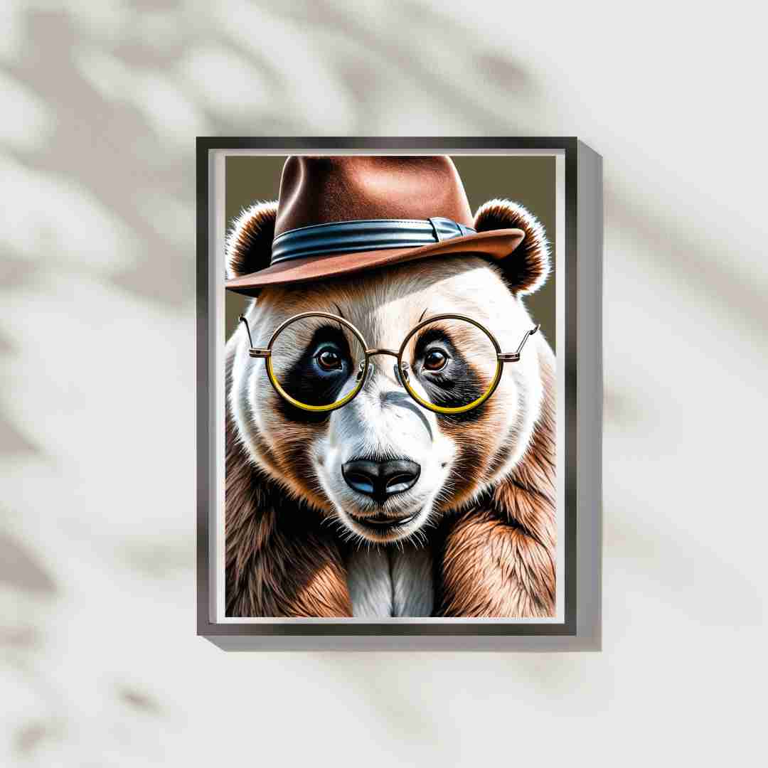 Mr. Bamboo Digitale Poster