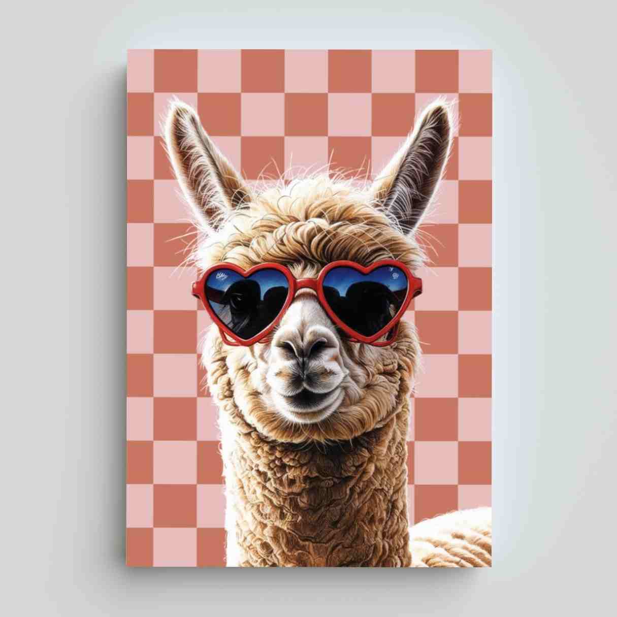 Lama Chillen Digitale Poster