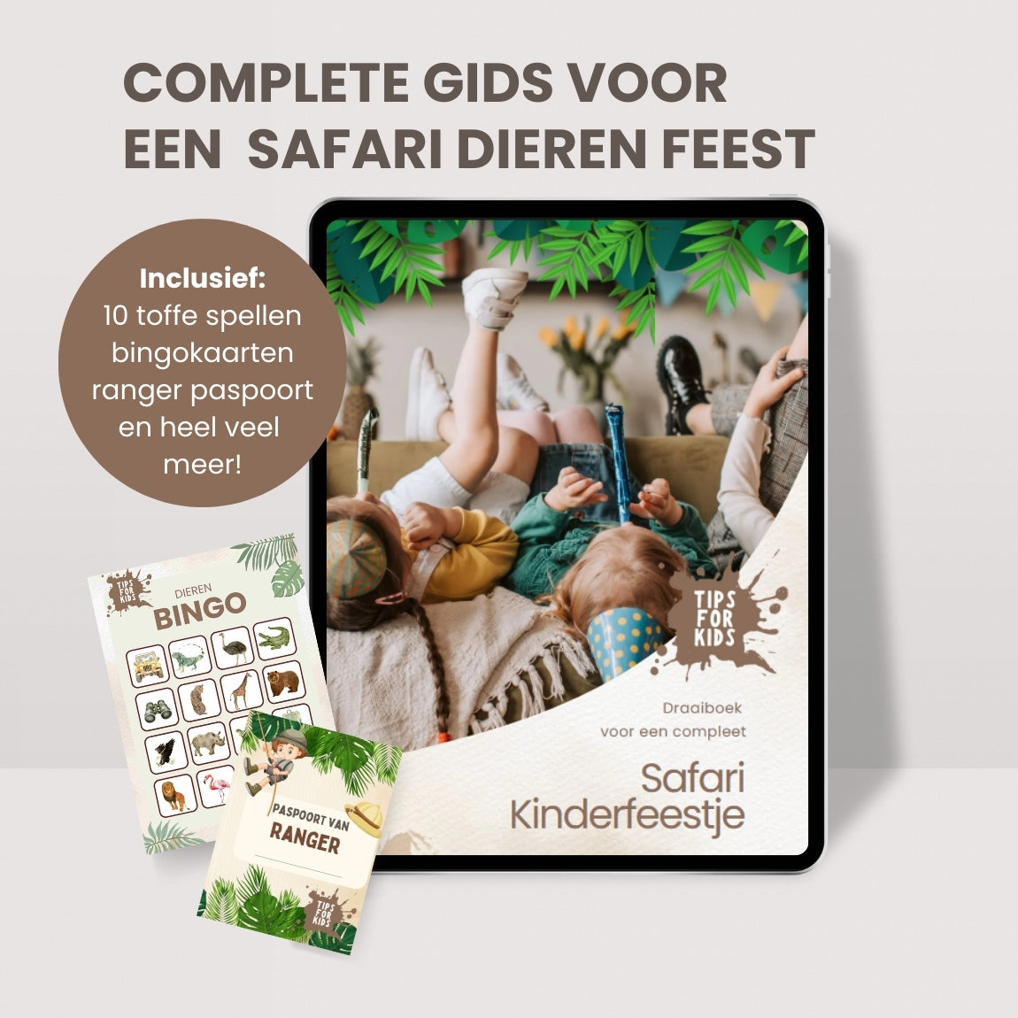 Safari dieren feestje diy