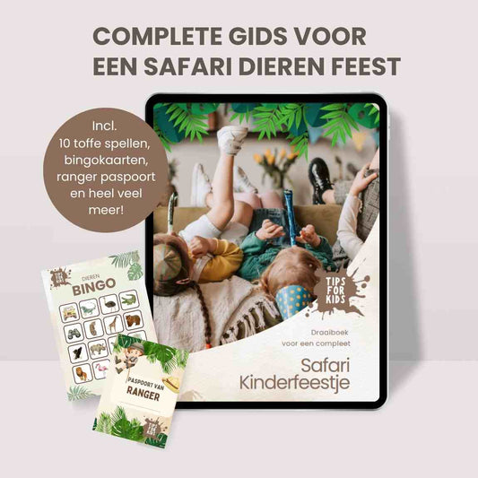 Compleet Safari dieren kinderfeestje