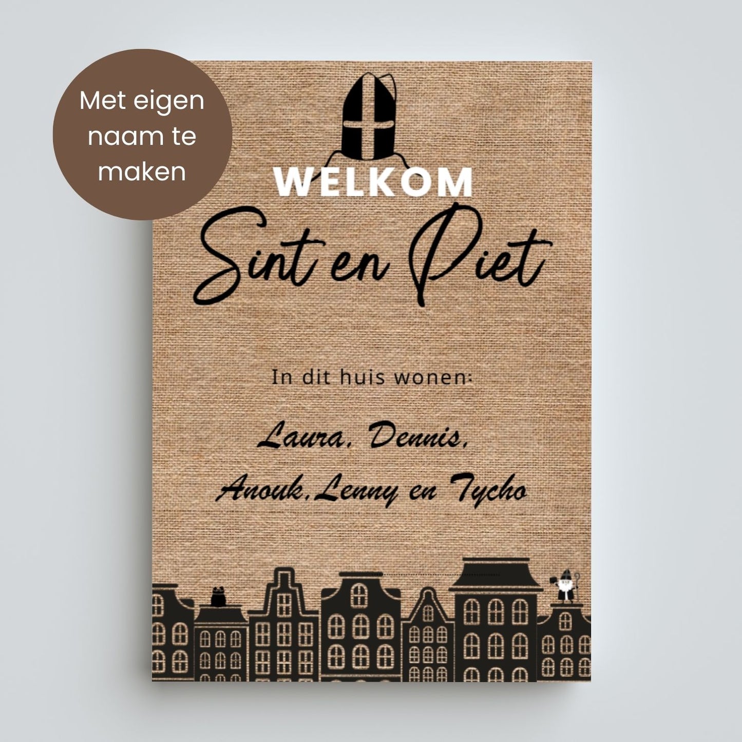 Sinterklaas Welkomsposter | met eigen naam