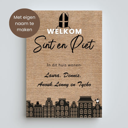 Sinterklaas Welkomsposter | met eigen naam