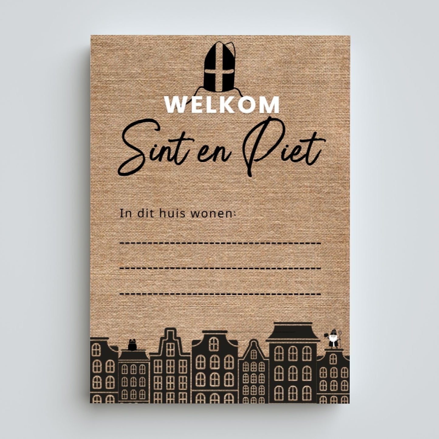 Sinterklaas Welkomsposter | met eigen naam