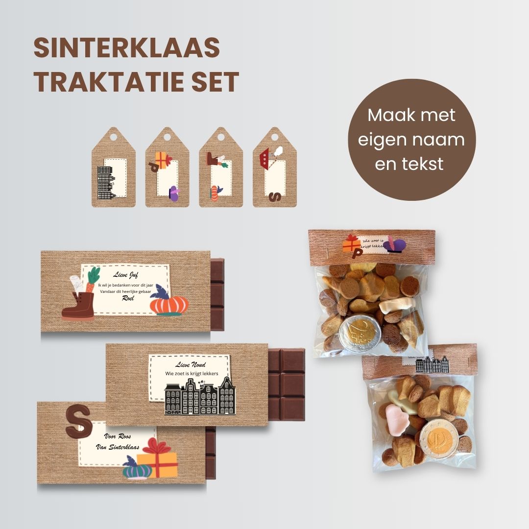 Sinterklaas traktatie set | Personaliseerbaar