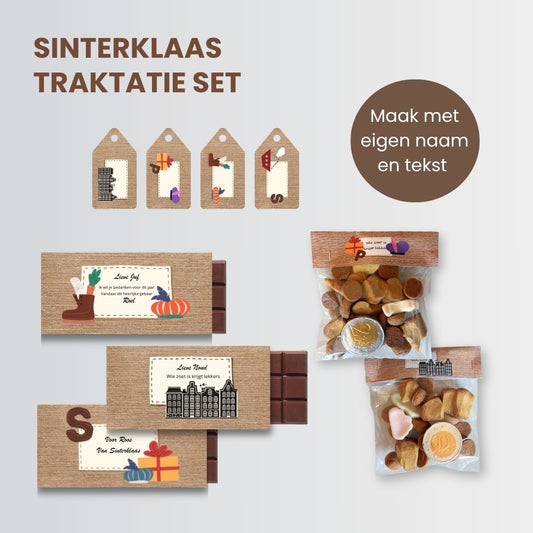 Sinterklaas traktatie set | Personaliseerbaar