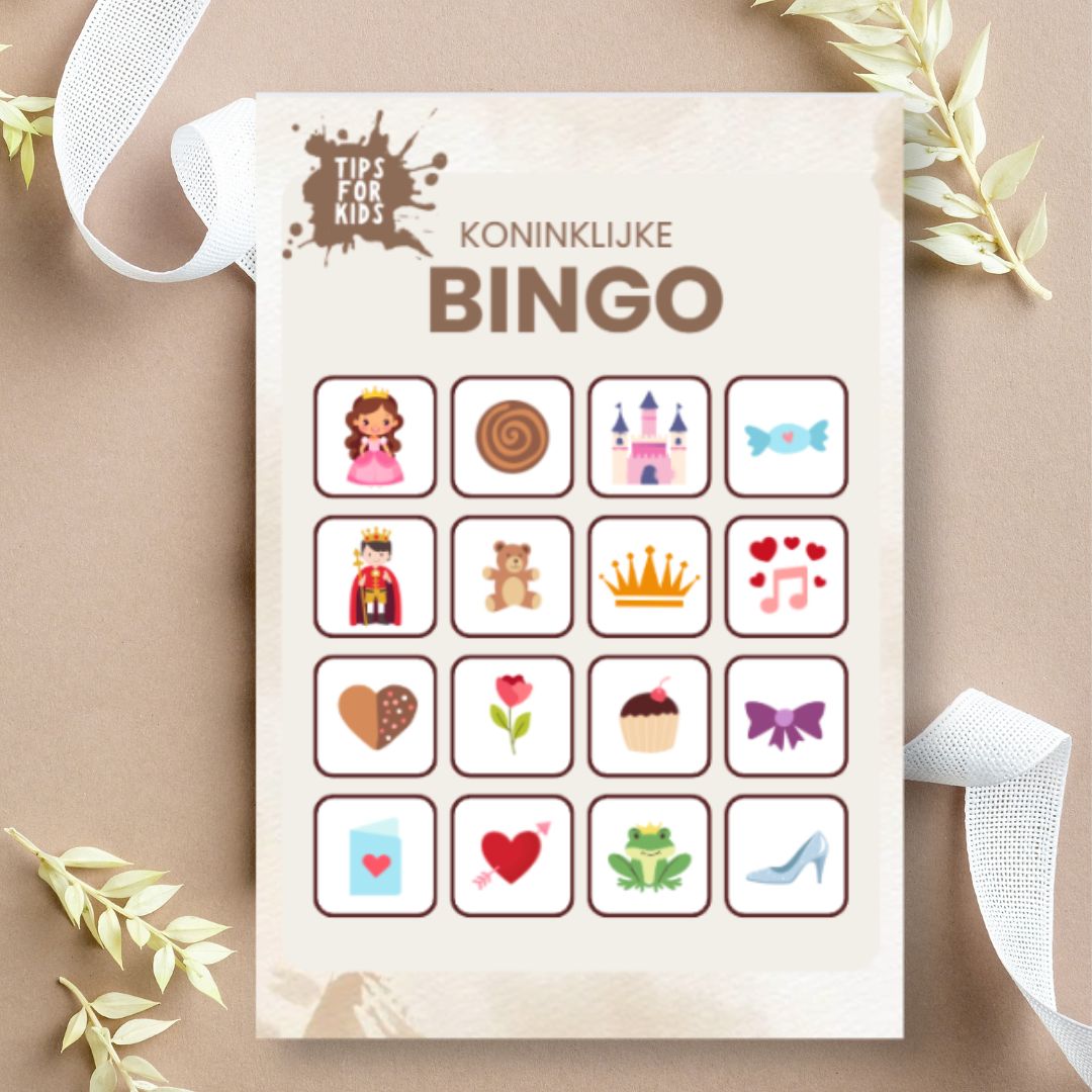 Koninklijke Bingo | Het leukste spel voor kleine prinsen en prinsessen!